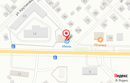 Продовольственный магазин Июнь на улице Мира на карте
