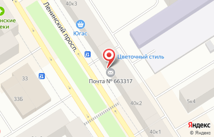 Салон цветов Цветочный стиль в Центральном районе на карте
