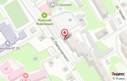 Игровой клуб Bunker46 на улице Павлуновского на карте