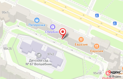 Булочная Лавка Пекаря на Ленинском проспекте, 95к1 на карте