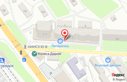 Супермаркет Пятёрочка в Ленинском районе на карте