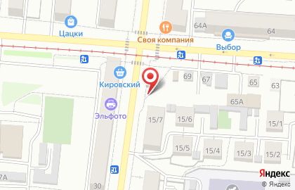 Киоск по продаже фруктов и овощей на улице Татищева на карте