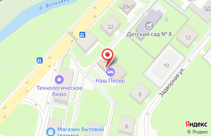 Отель Волковский на карте