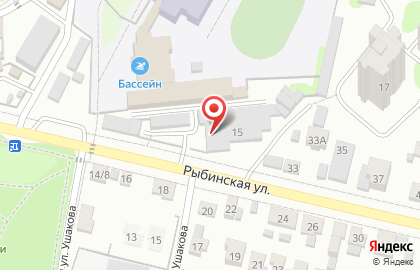 Сеть автомастерских PS на Рыбинской улице на карте