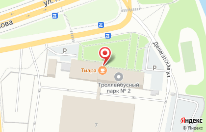Кафе Тиара на улице Маяковского на карте