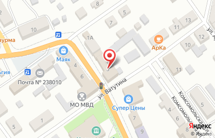 Салон мебели Мебельная ярмарка в Нестерове на карте