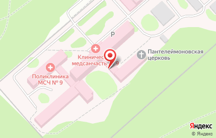 Поликлиника в Октябрьском округе на карте