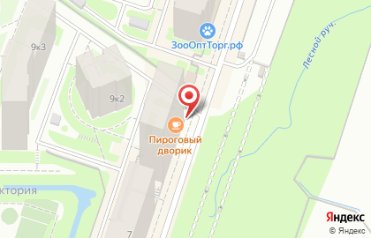 Кафе-пекарня Пироговый Дворик в Санкт-Петербурге на карте