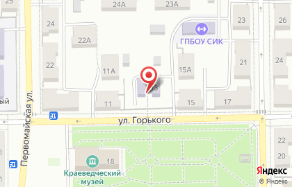 Детский сад №15 на улице Горького на карте
