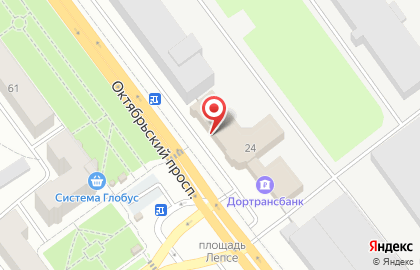 Галла на Октябрьском проспекте на карте