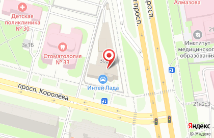 Интей на Коломяжском проспекте на карте