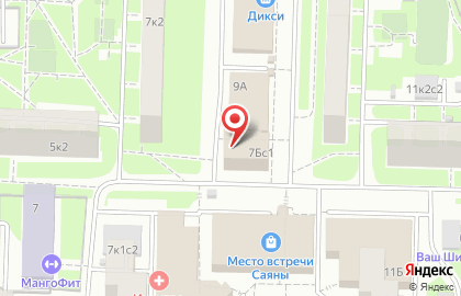 БЦ Кубик на Саянской улице на карте