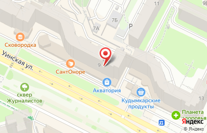 Сеть водоматов Живой источник в Мотовилихинском районе на карте