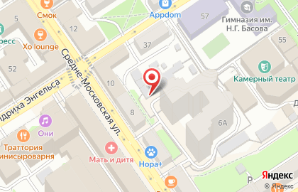 Белая Орхидея на Средне-Московской улице на карте