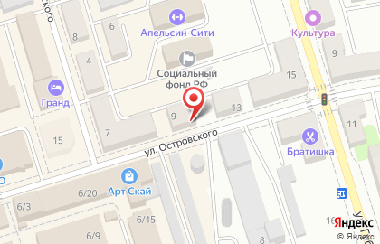 Сервисный центр Система на улице Островского на карте