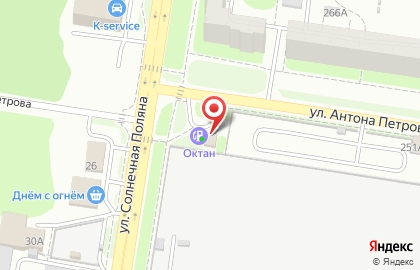 АЗС Октан на улице Антона Петрова на карте