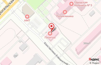 Медицинский центр Палитра во Владимире на карте