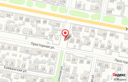 Хуторок на Просторной улице на карте