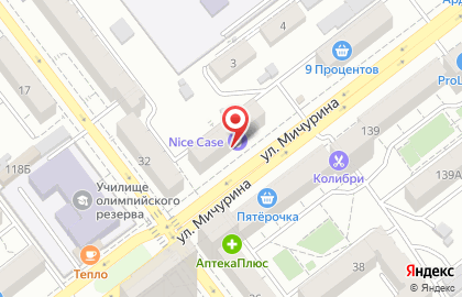 Сервисный центр Apple Nice Case на улице Мичурина на карте