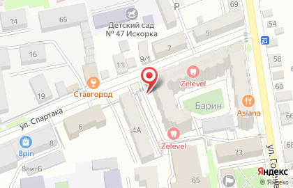 ЖЭУ №7 на улице Спартака на карте