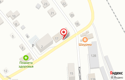 Супермаркет Пятёрочка на Комсомольской на карте