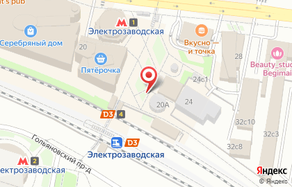 Форнетти, мини-пекарня на Электрозаводской на карте