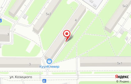 Гера, ЗАО на улице Козицкого на карте