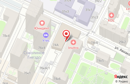 Зоомагазин ЧЕТЫРЕ ЛАПЫ на Ленинградском проспекте на карте