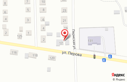 Автокомплекс на Пермской улице на карте