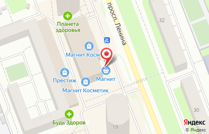 Супермаркет Магнит на проспекте Ленина на карте