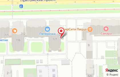 Детский сад АБВГДейка №28 на Притомском проспекте на карте