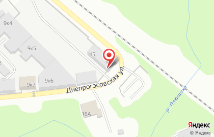 Инертстрой на Днепрогэсовской улице на карте