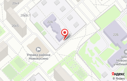 Школа Новокосино с дошкольным отделением на Суздальской улице, 22а на карте