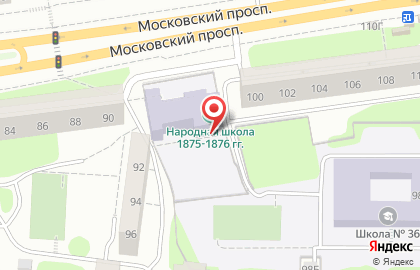 сош № 36 на Московском проспекте на карте