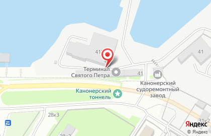 Терминал Святого Петра на карте