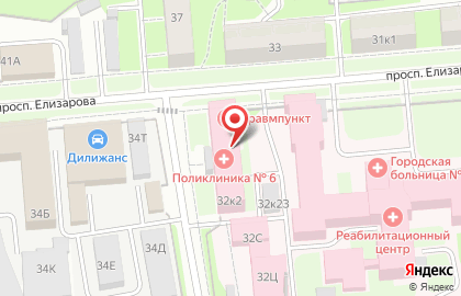 Женская консультация №31, Городская поликлиника №6 на карте