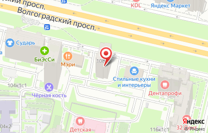 Лотереи Москвы на Волгоградском проспекте на карте