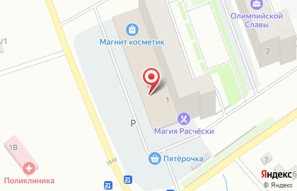 Супермаркет Пятёрочка в Новосибирске на карте