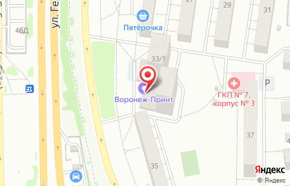 Парикмахерская Шарм на улице Героев Сибиряков на карте