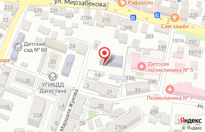 Детский сад №8 на улице Маршала Жукова на карте