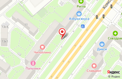 Киоск печатной продукции Краснопресненское агентство печати на Комсомольском проспекте на карте