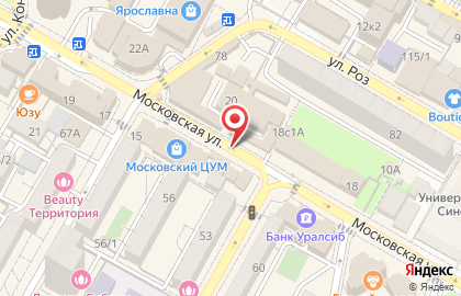 Сальвадор Дали на Московской улице на карте