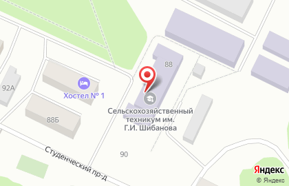 Вельский сельскохозяйственный техникум на карте