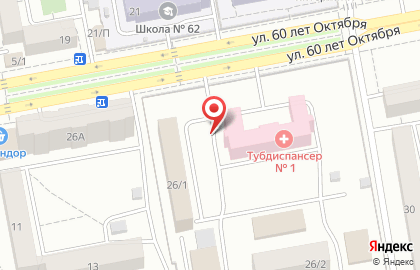 Главное бюро медико-социальной экспертизы по Красноярскому краю в Красноярске на карте
