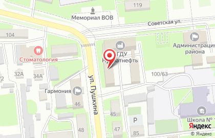 Компания Нурлатнефть, НГДУ на карте