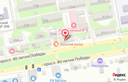 ОАО Банкомат, Балтийский Банк на проспекте 40-летия Победы на карте