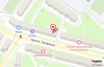 Салон красоты Гламур, салон красоты на проспекте Гагарина на карте