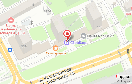 Западно-Уральский банк на улице Космонавтов, 112 на карте