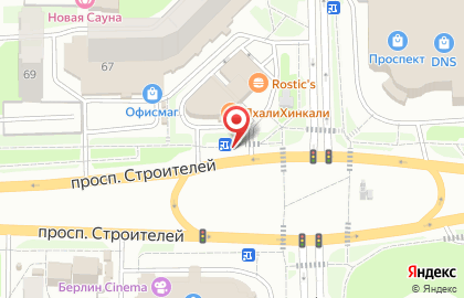 Точка на проспекте Строителей на карте