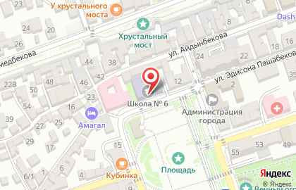 Школа №6 им. Н. Гянджеви на карте